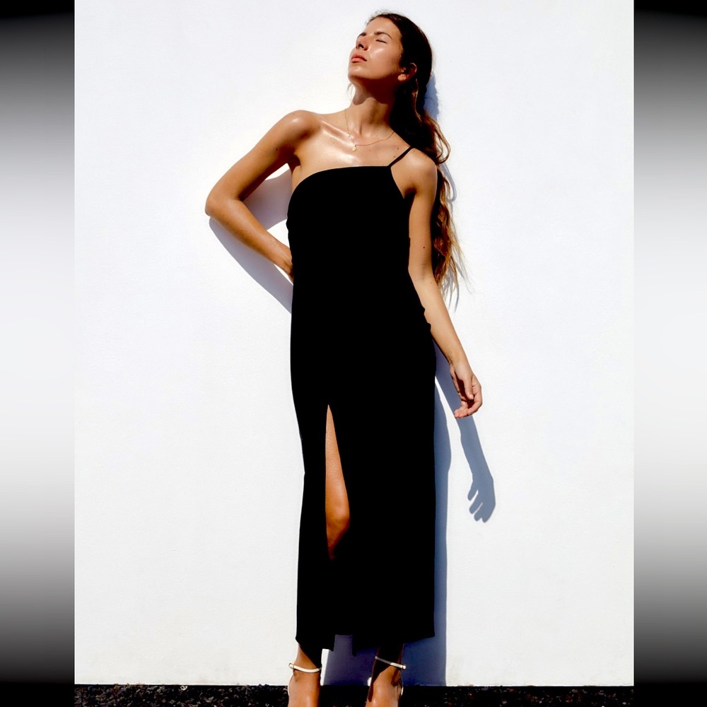 Zara Draped Asymmetric Dress